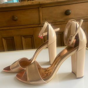 Rose Gold Ted Baker Sandal Heels